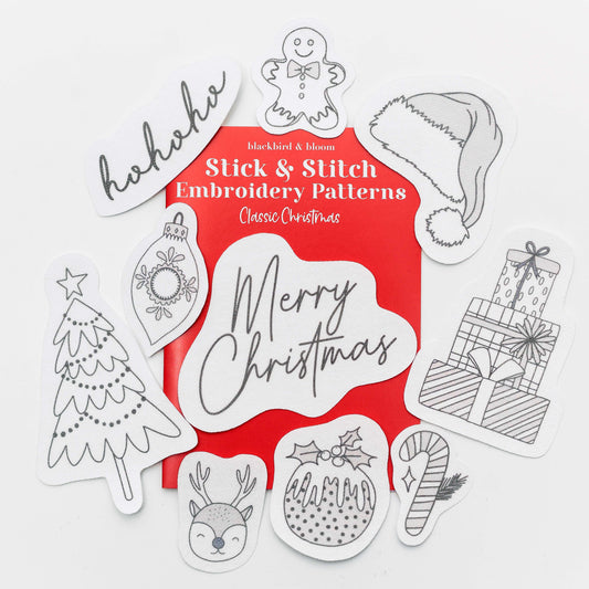 Classic Christmas Stick & Stitch Embroidery Patterns