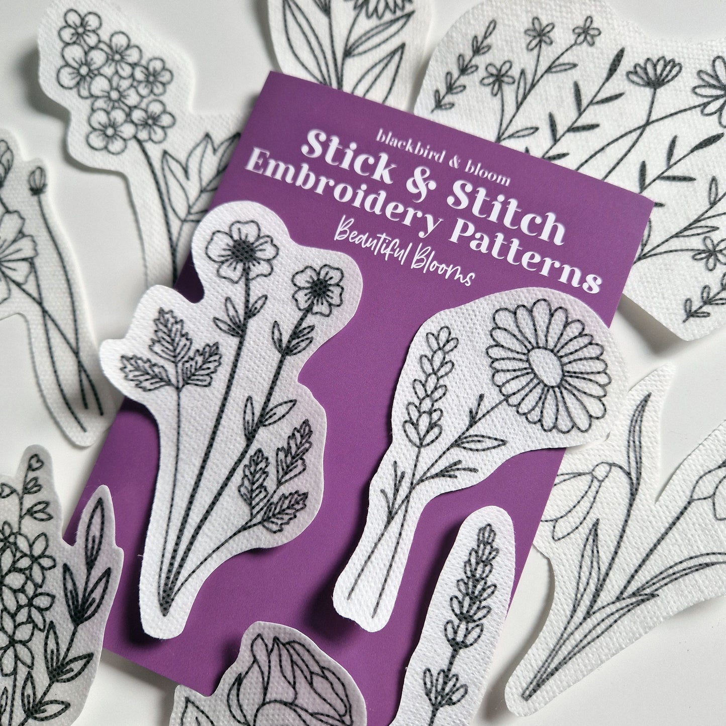 Beautiful Blooms Stick & Stitch Embroidery Patterns