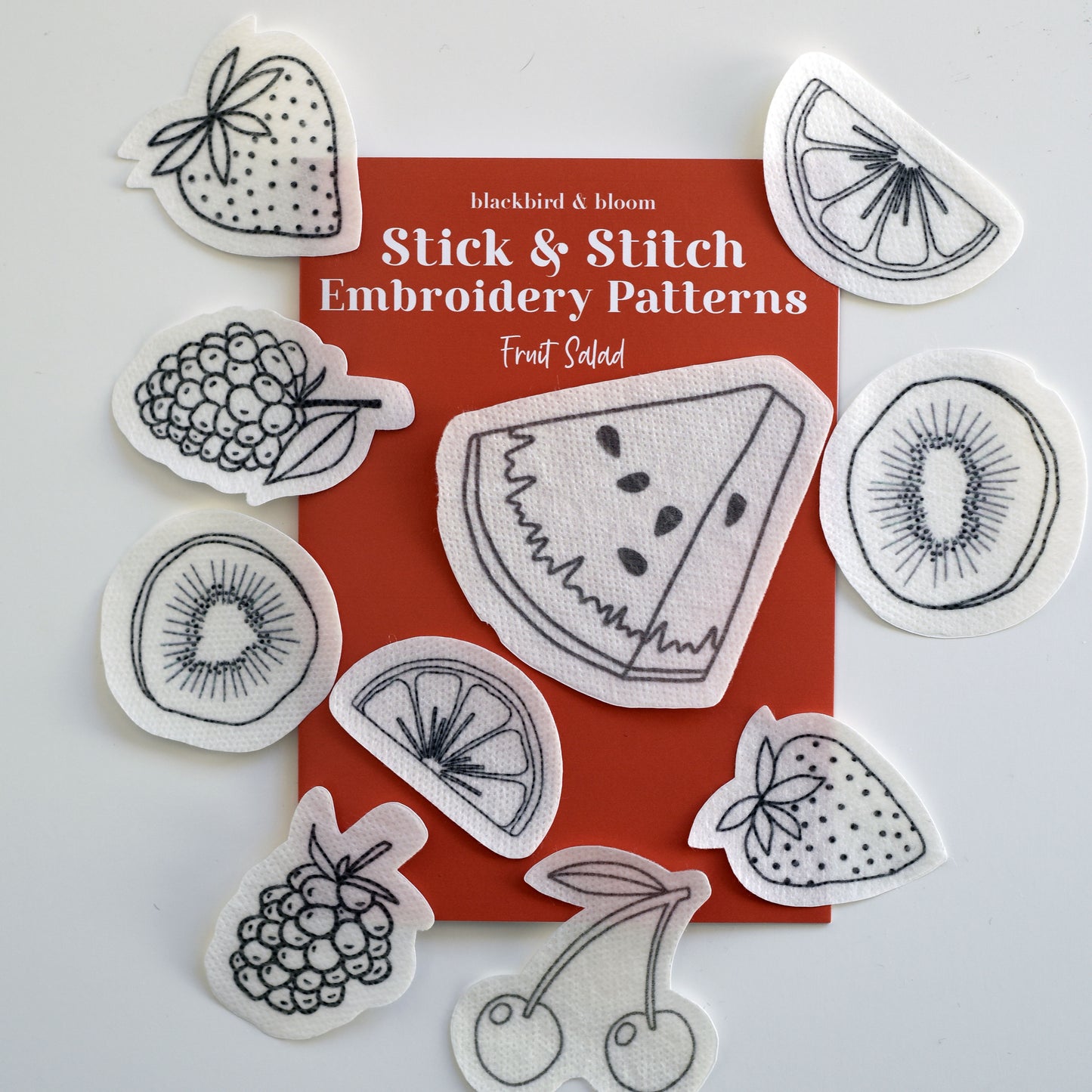 Fruit Salad Stick & Stitch Embroidery Patterns