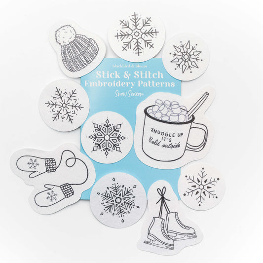 Snow Season Stick & Stitch Embroidery Patterns